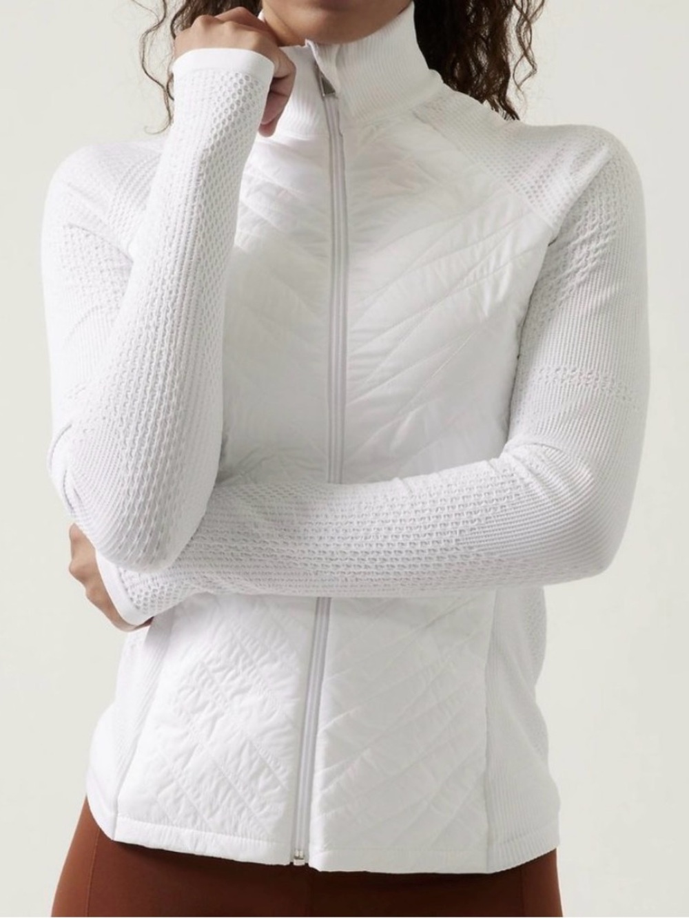 Athleta Flurry Force Insulated Prima Loft Jacket Bright White - LARGE
